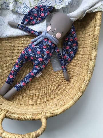 TillyBob Bunny - navy floral